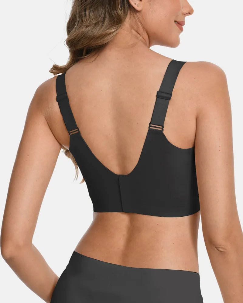 Women's Wireless Full Coverage Jelly Bra - Black - Soft Intention-3