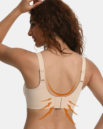 Women's Wireless Full Coverage Seamless W-Shaped Jelly Strap Bra - Soft Intention-Details-1