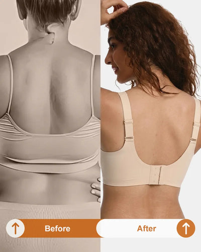 Women's Wireless Full Coverage Seamless W-Shaped Jelly Strap Bra - Soft Intention-Details-4