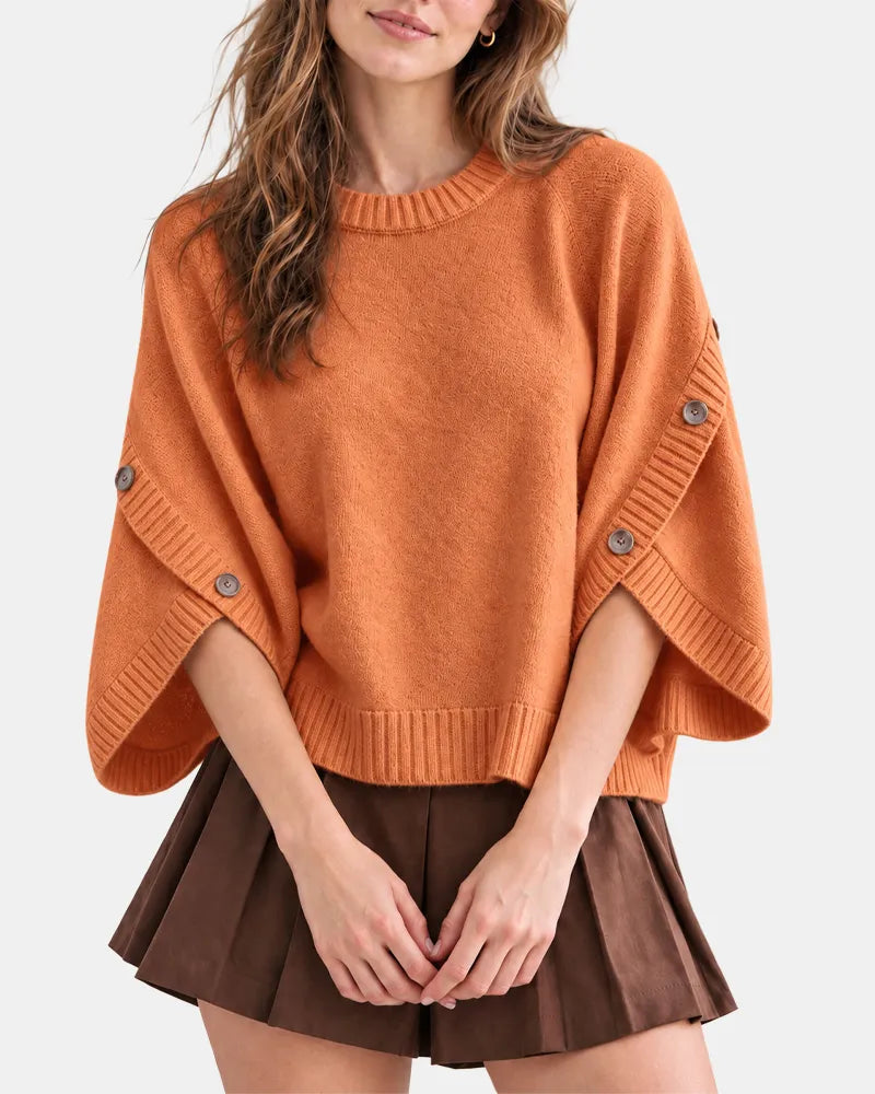Women's 3/4 Sleeve Knit Sweater